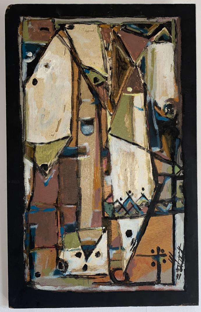 Œuvre d'art sur bois réalisée par Azouzi Mohamed