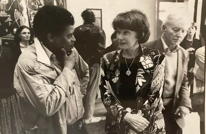 Azouzi Mohamed en compagnie de Madame Mitterand